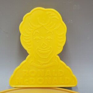 Ronald McDonald Clown Cookie Cutter Hallmark Vintage 1980 Yellow 3.5 inch USA